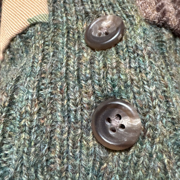 Vintage Ralph Lauren Patchwork Wool Button Cardigan -- RARE! - Picture 11 of 13